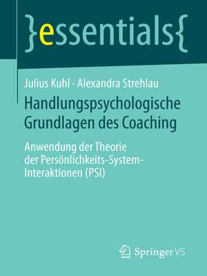 cover image of Handlungspsychologische Grundlagen des Coaching